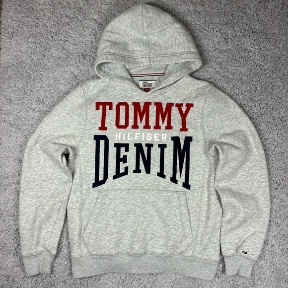 Tommy Hilfiger Hoodie Womens Extra Small Hooded Sweatshirt Casual Loungewear - Picture 1 of 3